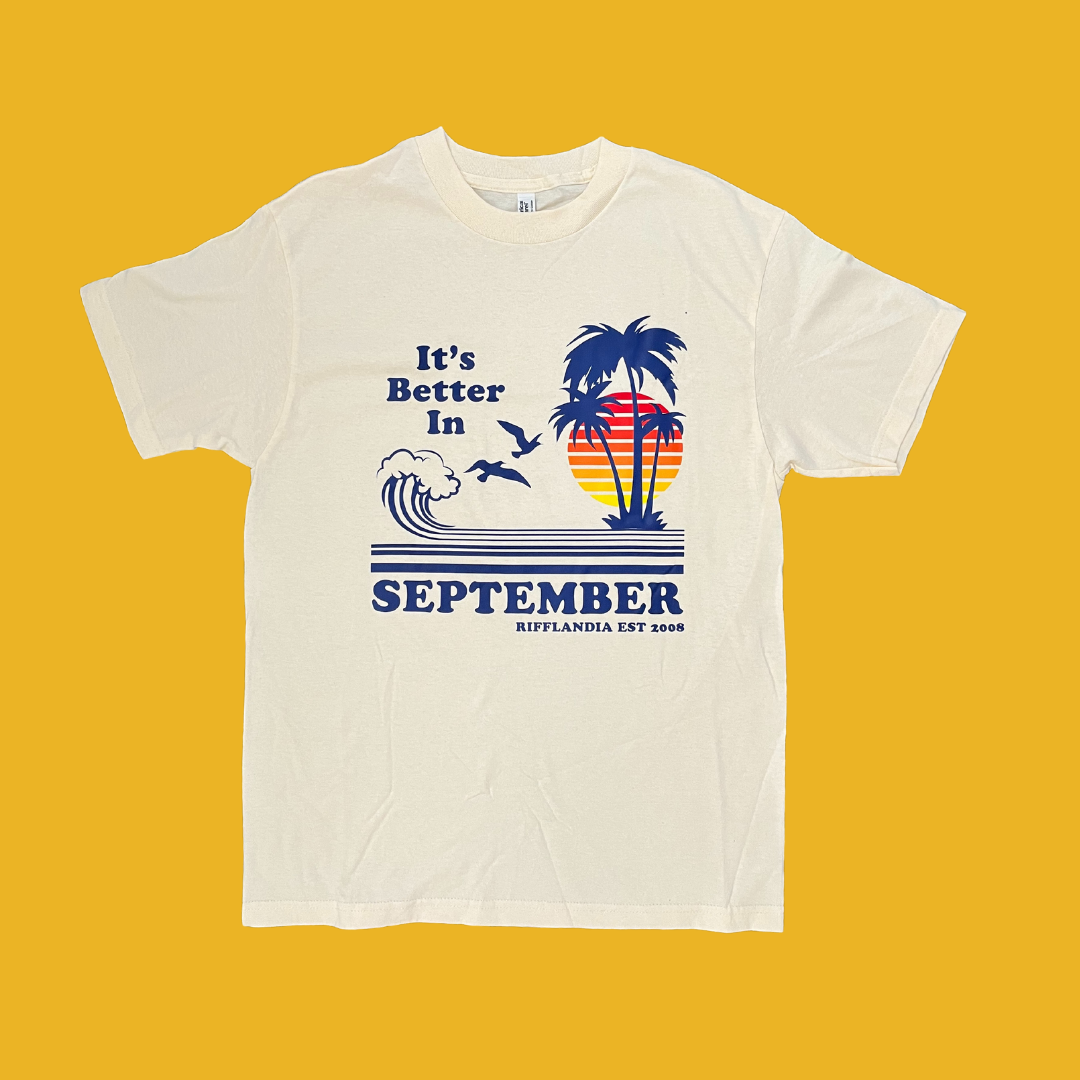 BETTER IN SEPTEMBER VINTAGE POSTCARD TEE