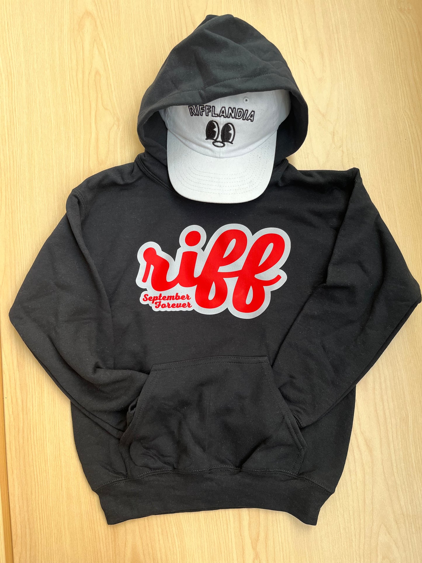 Cursive Hoodie Kids Black