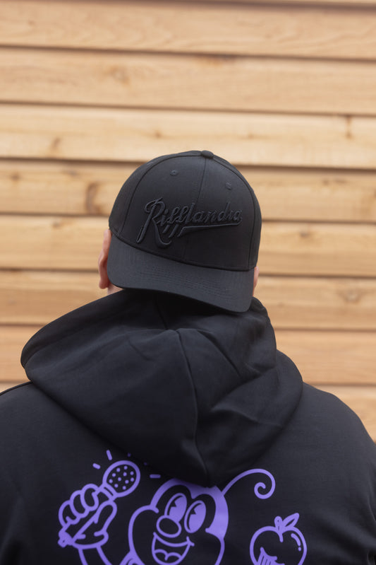 RIFFLANDIA BLACK-ON-BLACK BASEBALL CAP