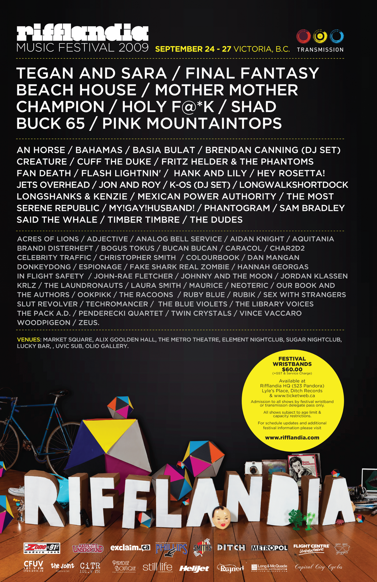 2009 Lineup Poster