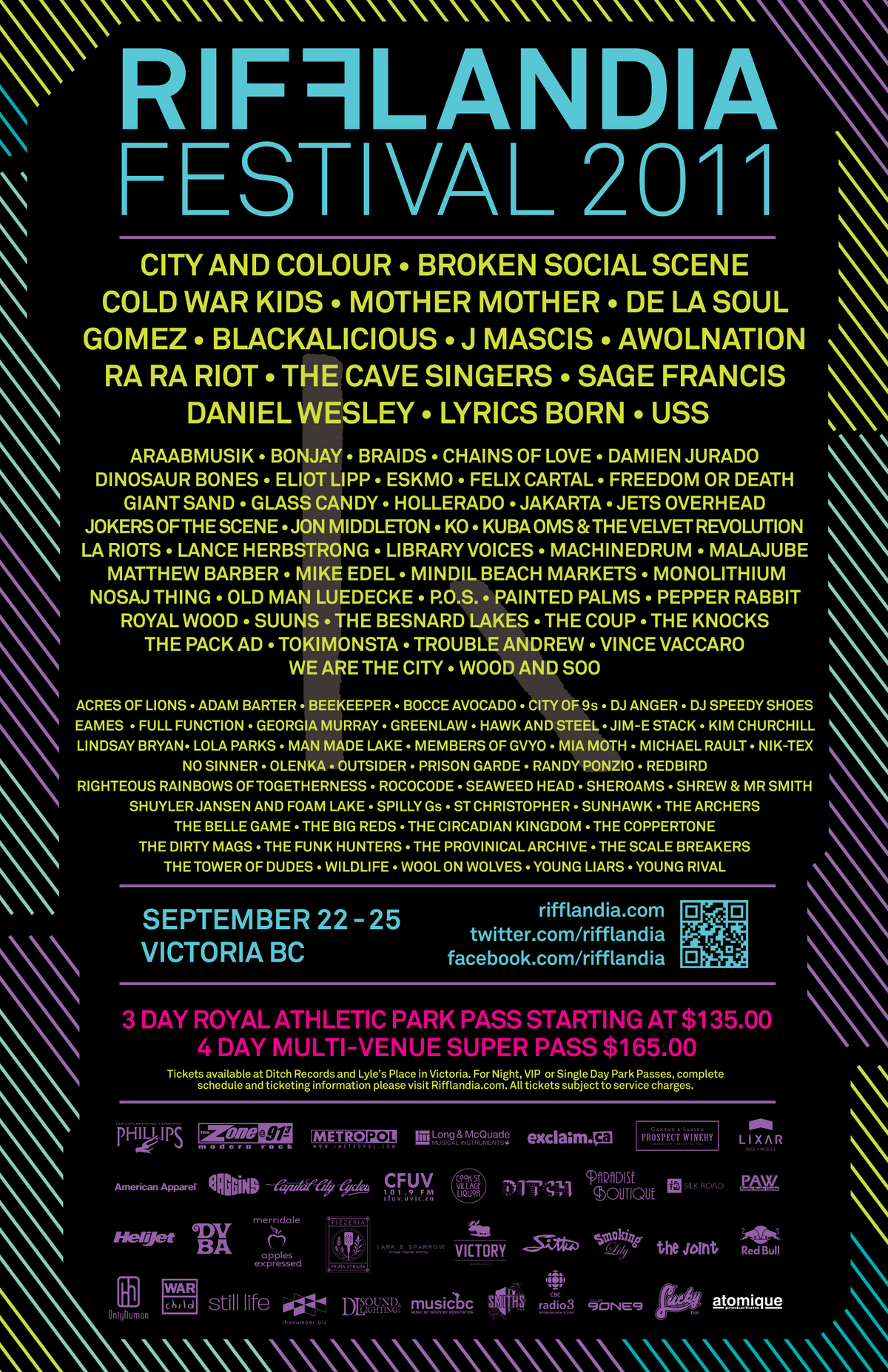 2011 Lineup Poster