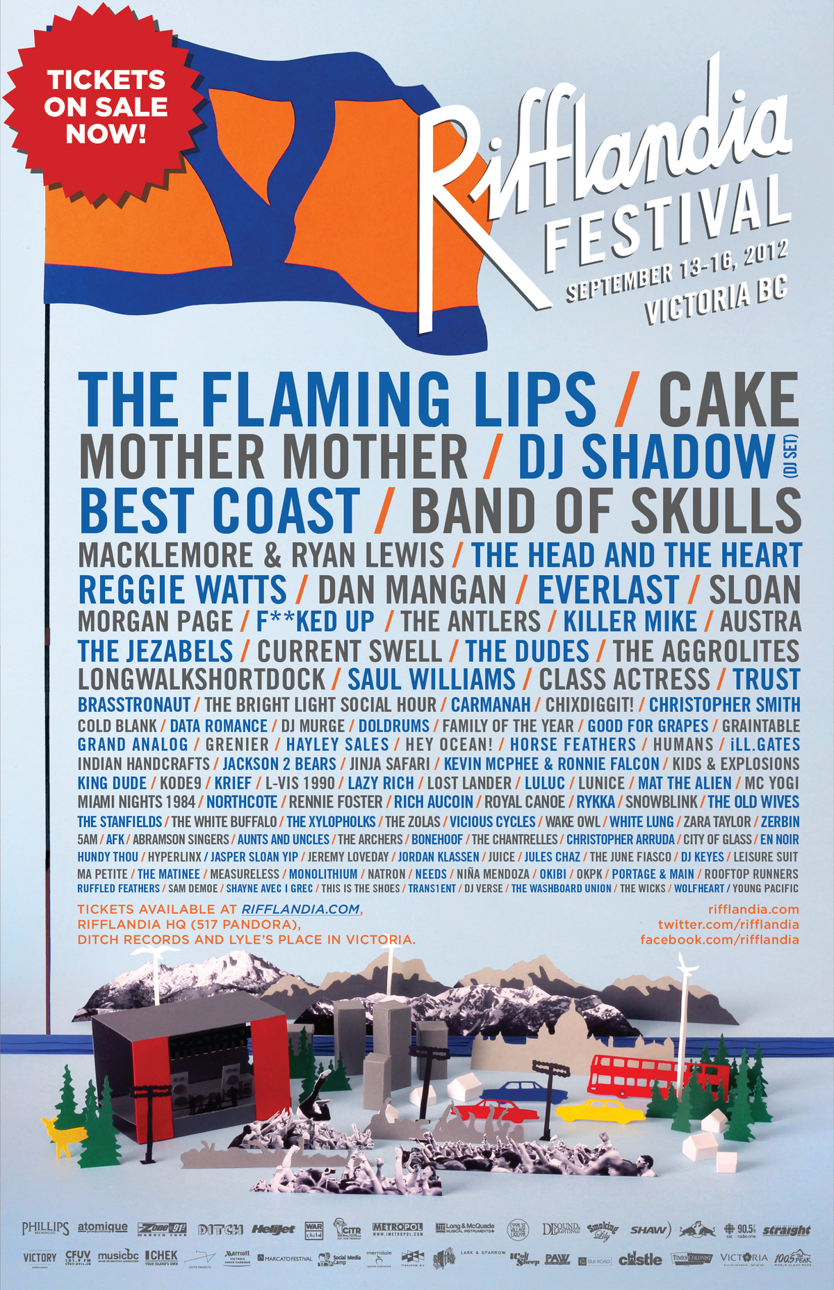 2012 Lineup Poster