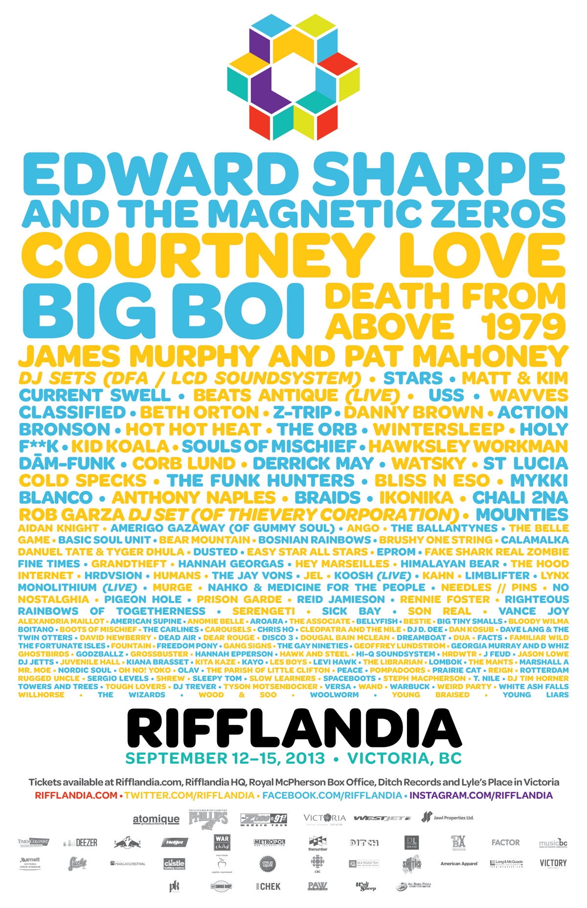2013 Lineup Poster
