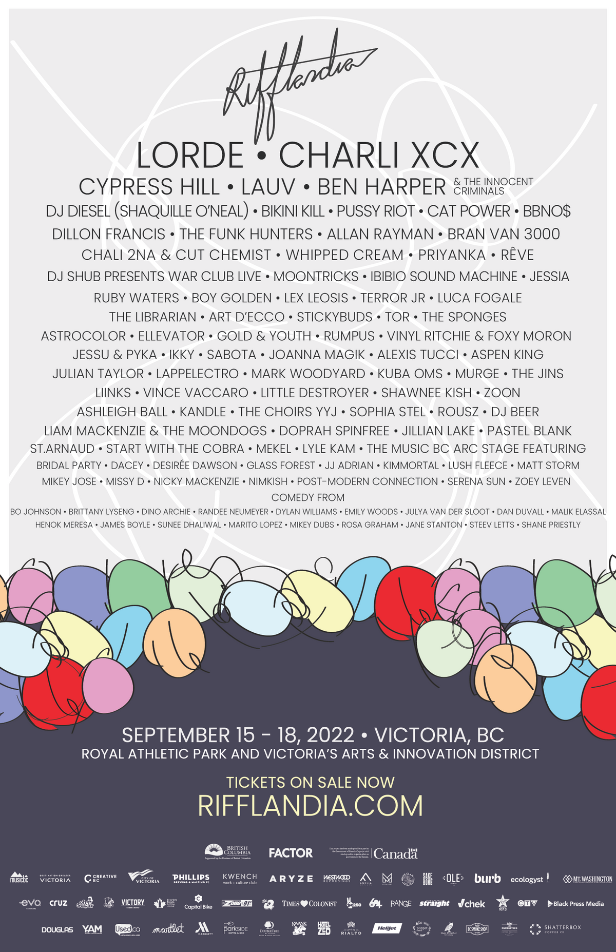 2022 Lineup Poster