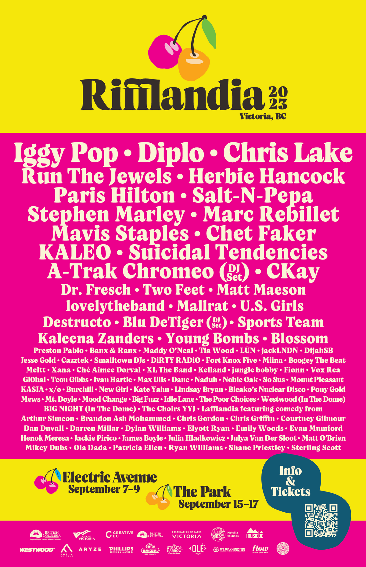 2023 Line Up Poster